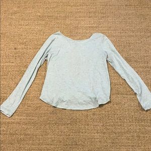 Lululemon long sleeve with open back